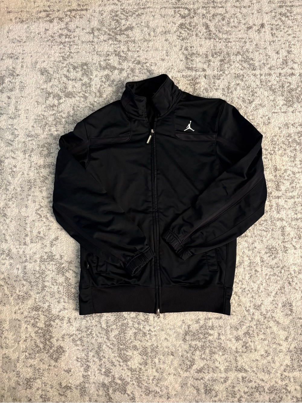 Men’s Small Jordan Black with White Jumpman Track Jacket